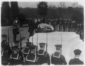 President Coolidge and Roosevelt at the Tomb of the Unknown Soldier