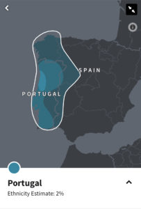 Ancestry DNA - Portugal ethnicity diaspora