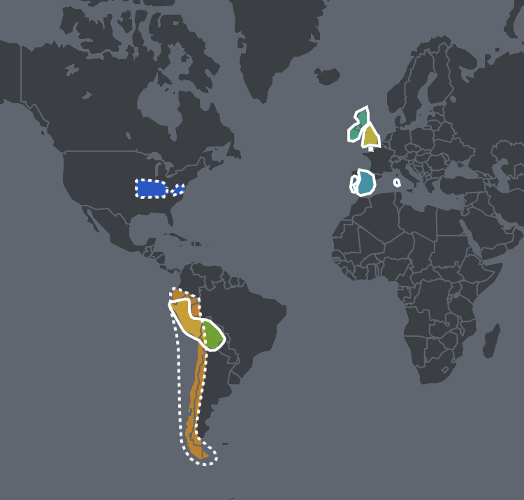 Ancestry DNA - Ethnicity Diaspora Map